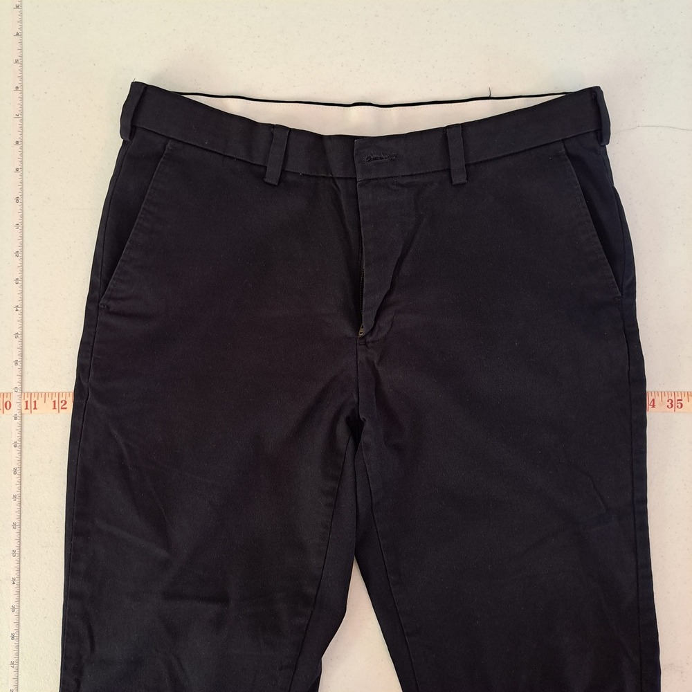 George Chino Pants Mens 34x30 Black Soot Stretch Flat Front 1115-100-B4